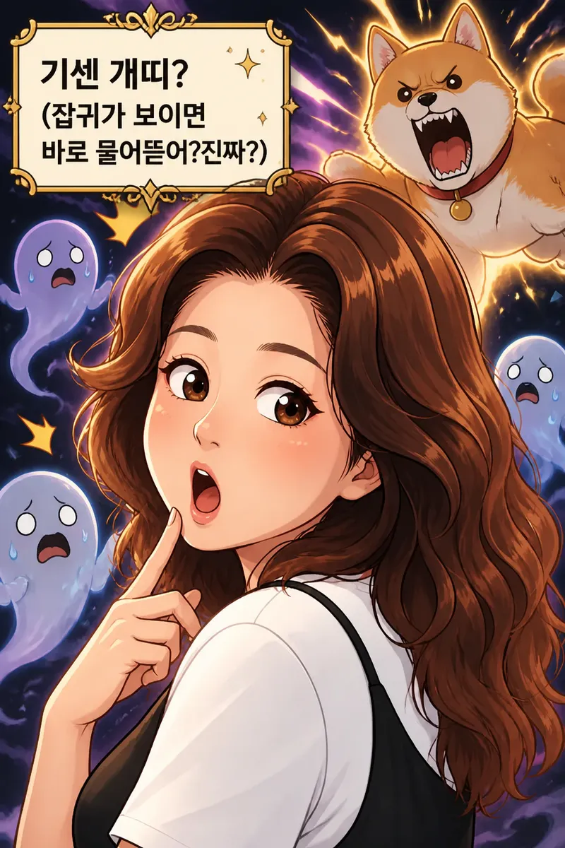 기쎈 개띠?(잡귀가 보이면 바로 물어뜯어?진짜?)